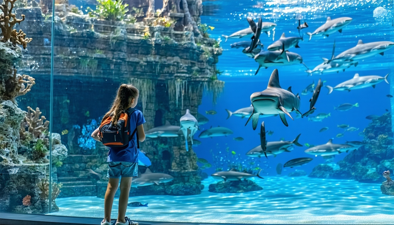 Marine animal encounters at Aquaventure World Dubai